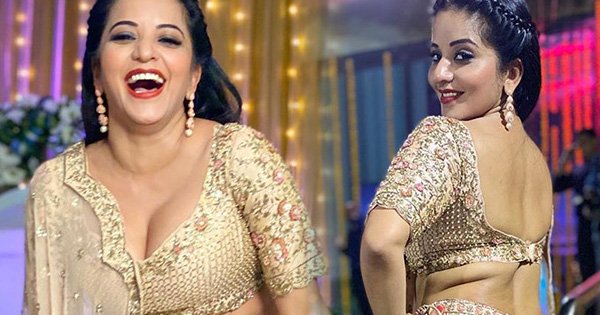 monalisa cleavage indian tv actress nazar mohana dayan