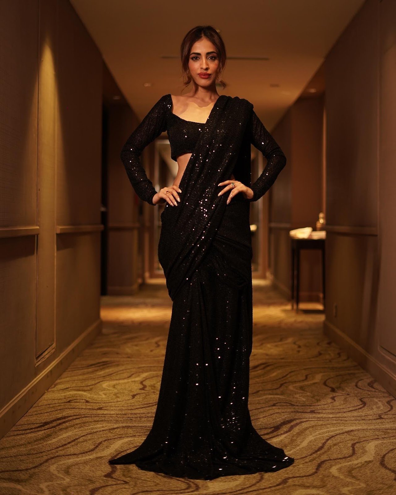 priya banerjee black saree rana naidu actress priya banerjee black saree rana naidu actress