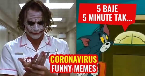 coronavirus funny memes joker tom jerry indian bollywood