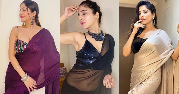 kate sharma saree curvy body
