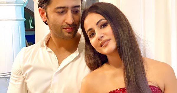 hina khan off shoulder red dress