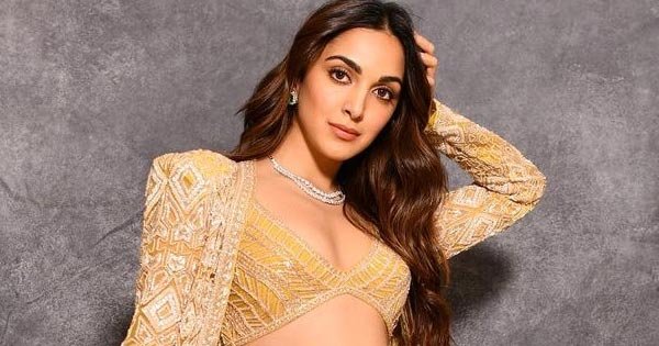 kiara advani golden sharara stylish actress