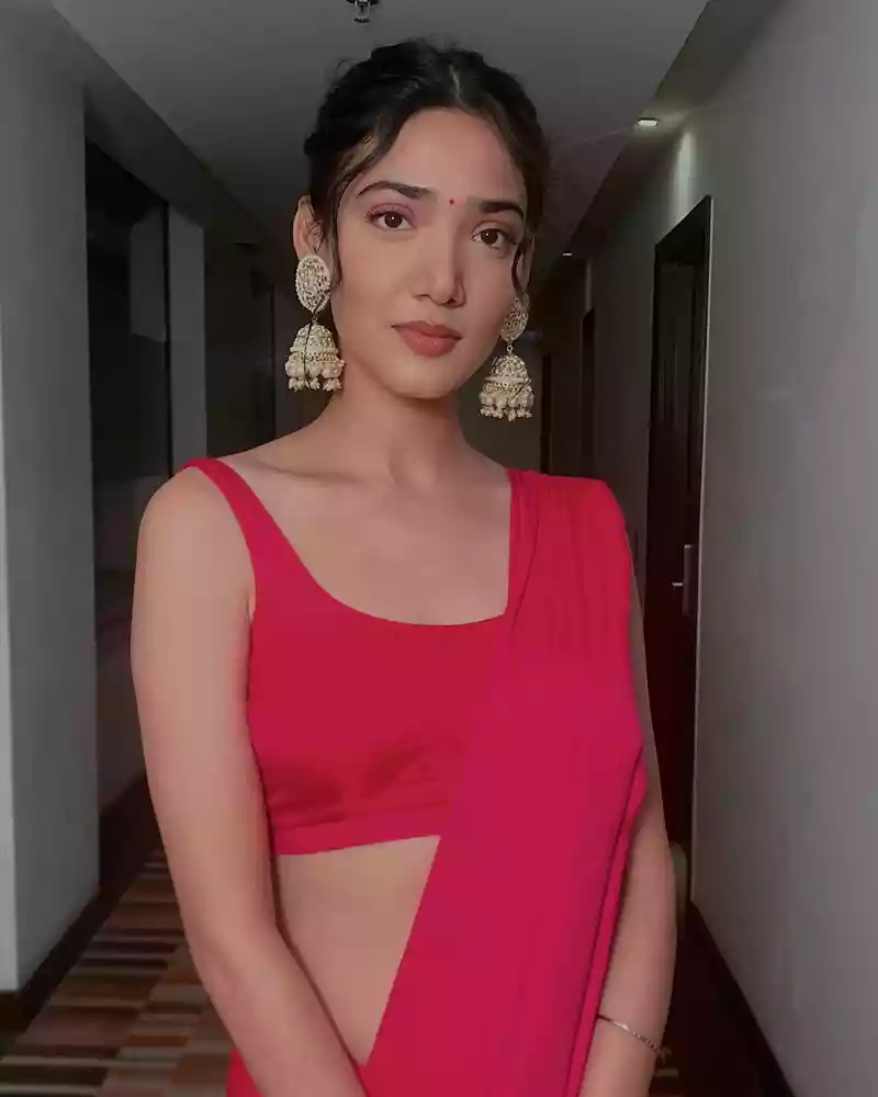 medha shankr in saree 12th fail actress (1)