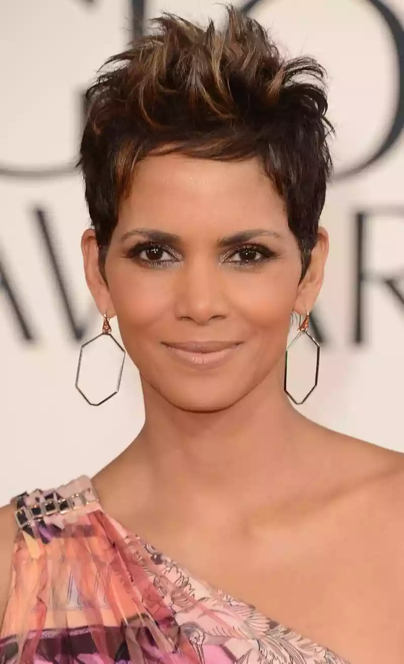 halle berry short hair hollywood actress