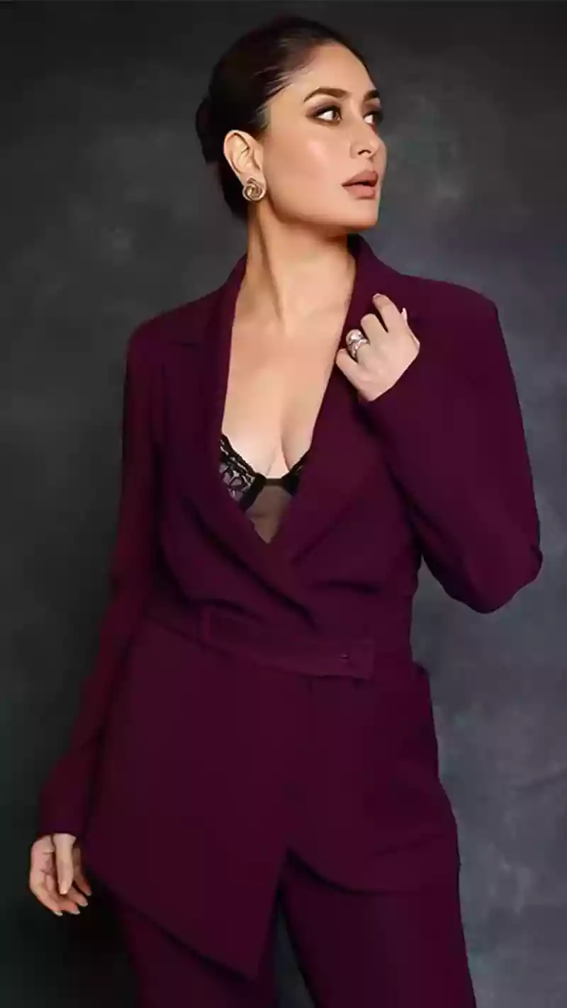 kareena kapoor pantsuit lacy bra bollywood actress 1