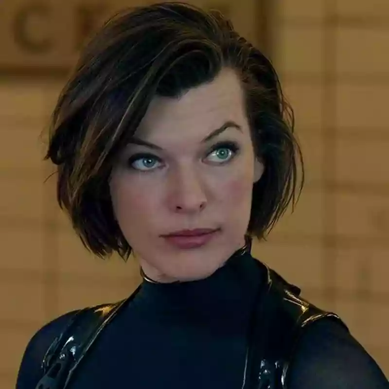 mila jovovich short hair hollywood actress