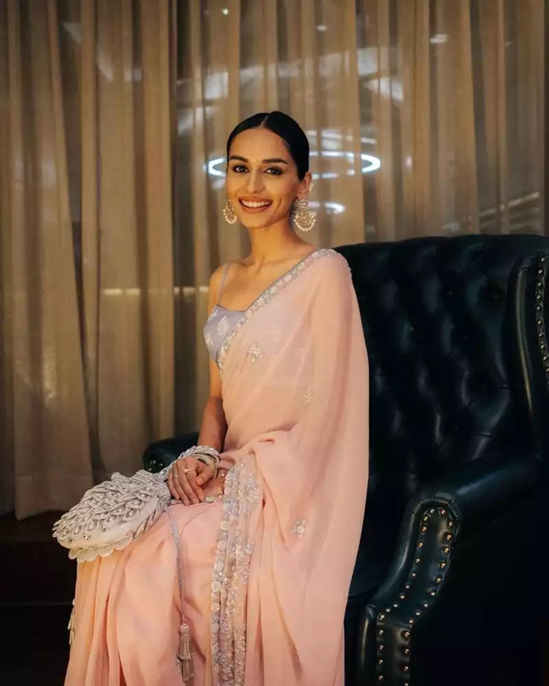 manushi chhillar in saree indian actress 4