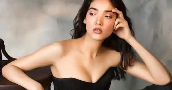 medha shankr off shoulder black top