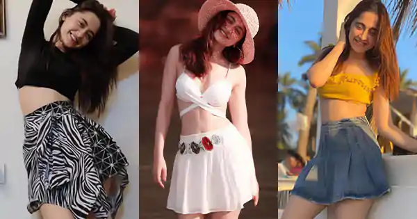 sanjeeda shaikh in short skirt heeramandi actress