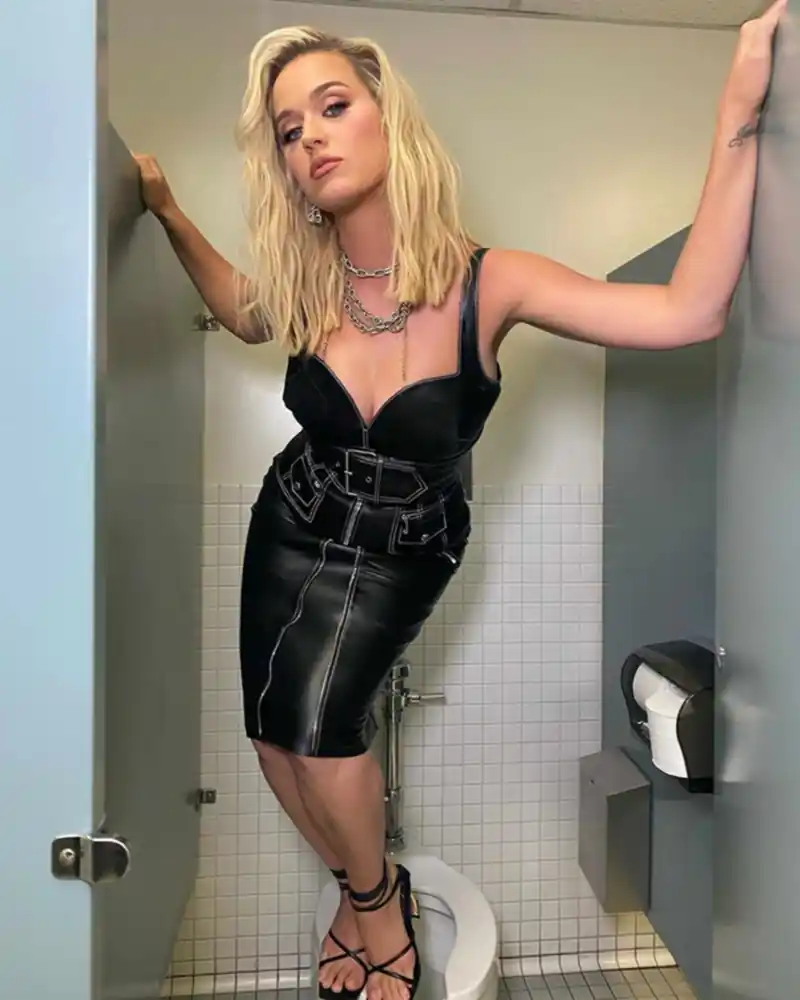 katy perry black latex hollywood woman 4