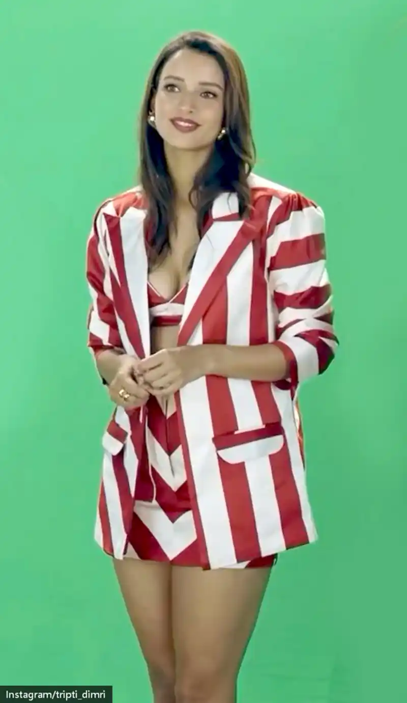 tripti dimri short outfit legs bad newz actress (6)